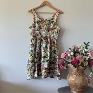 Cottage core floral dress